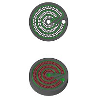 Annular groove graphite partial condenser discs